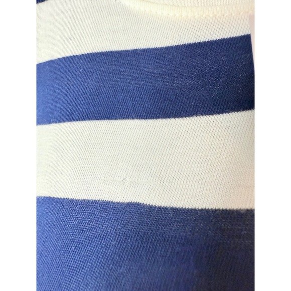 J.Crew Striped knit midi‎ dress Large Blue & White NWT - Picture 6 of 10
